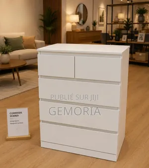 Commode Moderne 4 Tiroirs – Élégance Grand Rangement
