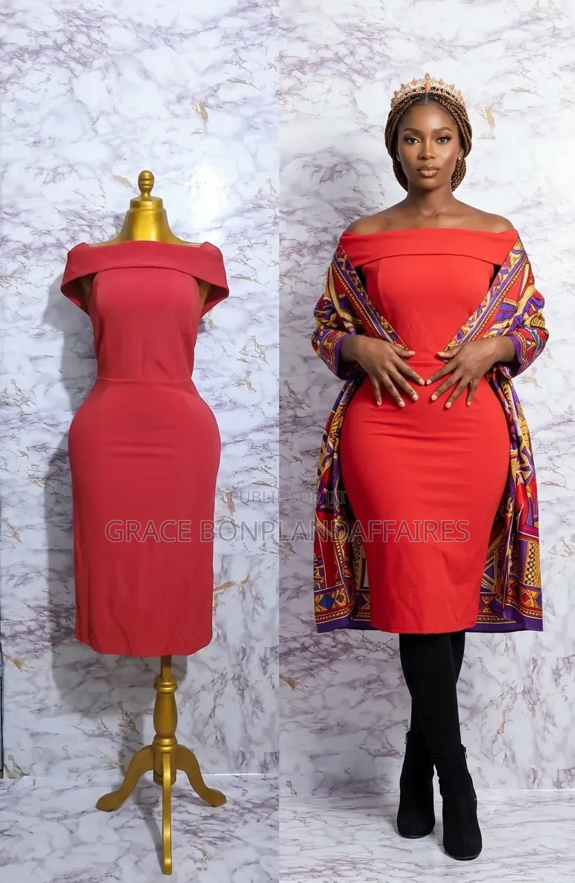 Magnifique Robe  Rouge. Solde : 1500fcfa