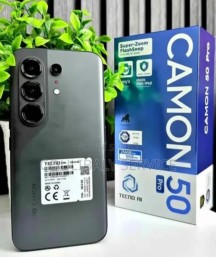 Nouveau Tecno Camon 50 Pro 256 GB Gris