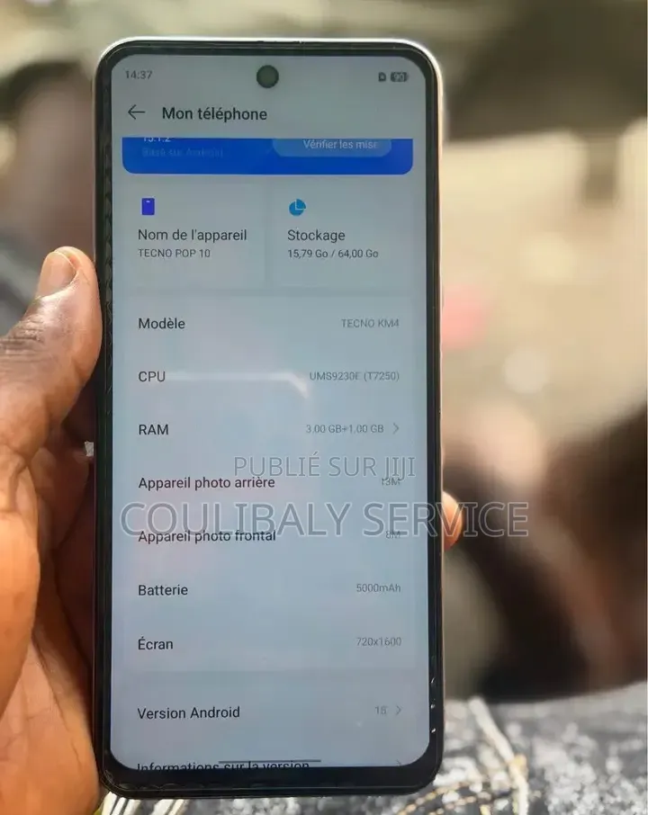 Nouveau Tecno Pop 10 64 GB Gris