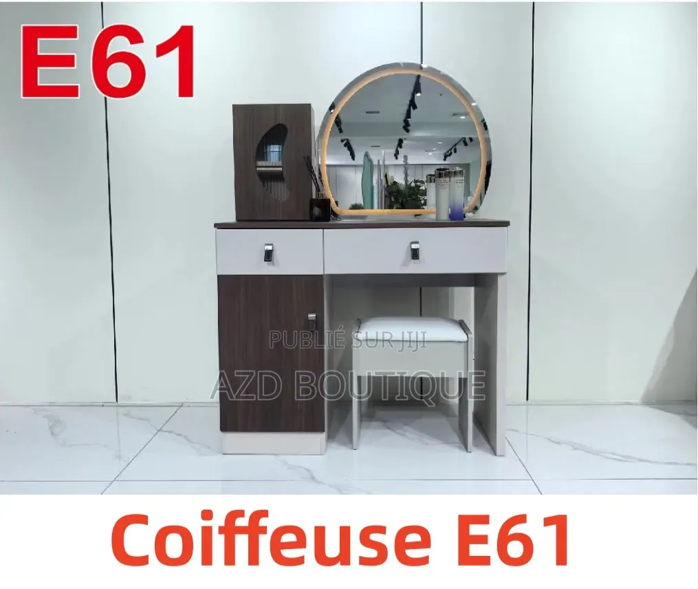Coiffeuse Luxe Avec Miroir Led
