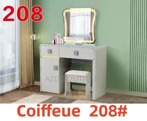 Coiffeuse Luxe Avec Miroir Led