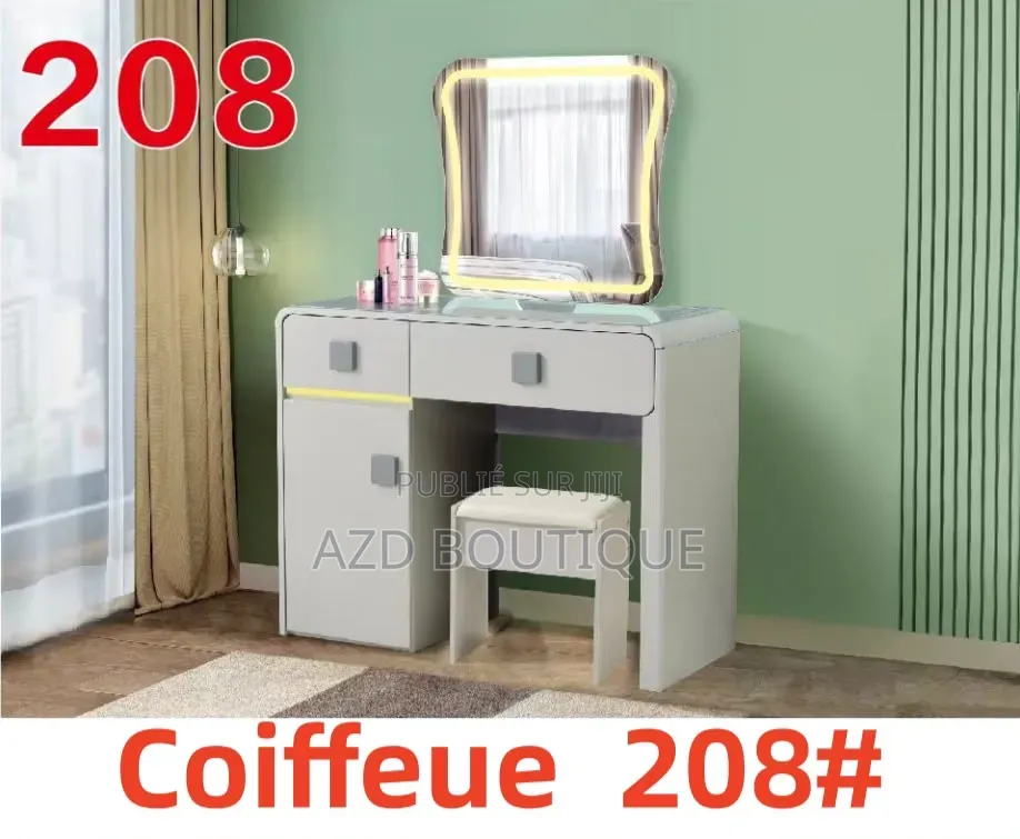 Coiffeuse Luxe Avec Miroir Led