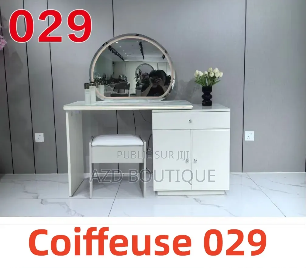 Coiffeuse Luxe Avec Miroir Led