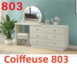 Grande Coiffeuse Luxe De Qualité Supérieure Avec Miroir Led