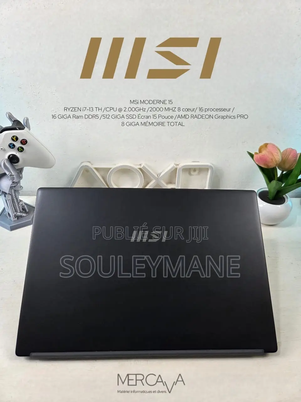 Ordinateur portable MSI CR640 16GB AMD Ryzen 7 SSD 512GB