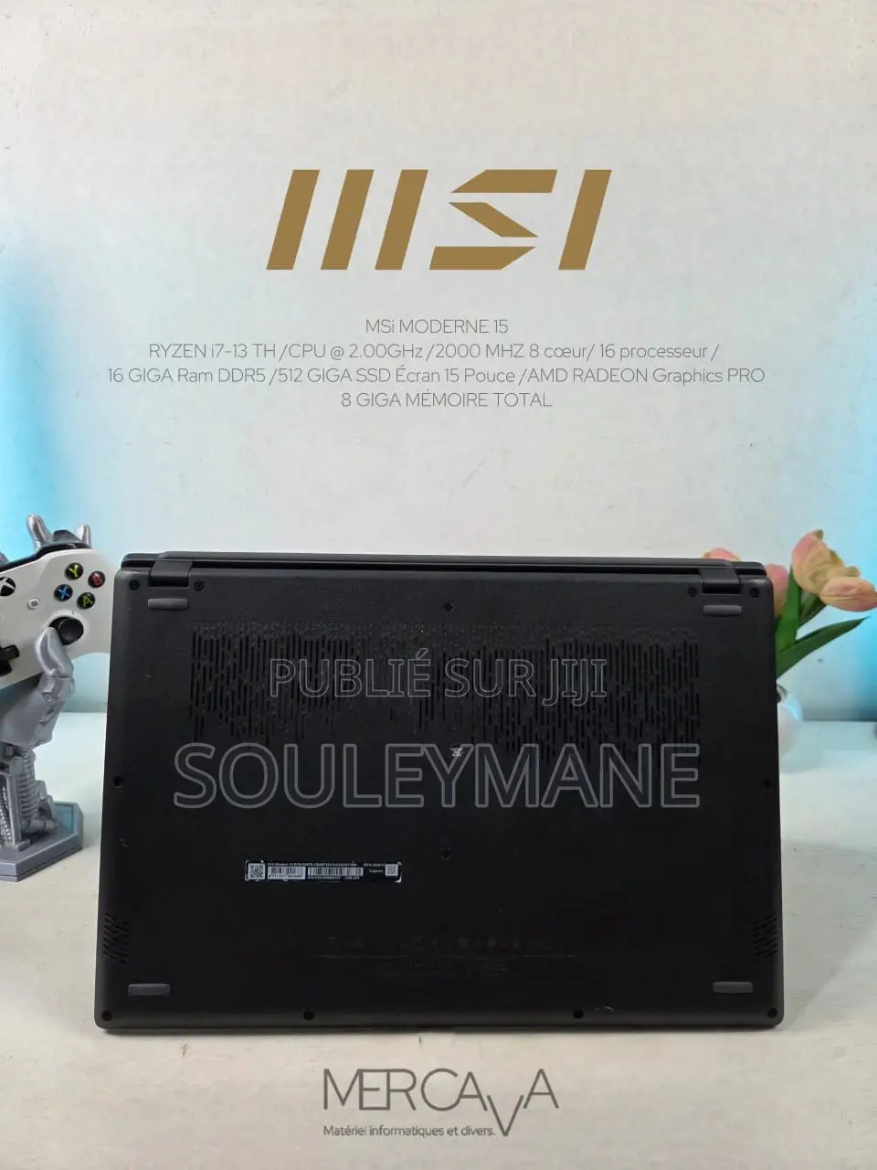 Ordinateur portable MSI CR640 16GB AMD Ryzen 7 SSD 512GB