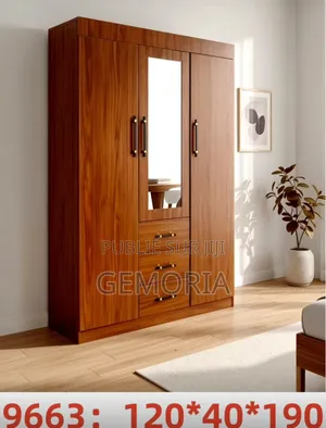 Armoire Dressing Moderne – 3 Portes 3 Tiroirs