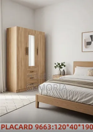 Armoire Dressing Moderne – 3 Portes 3 Tiroirs