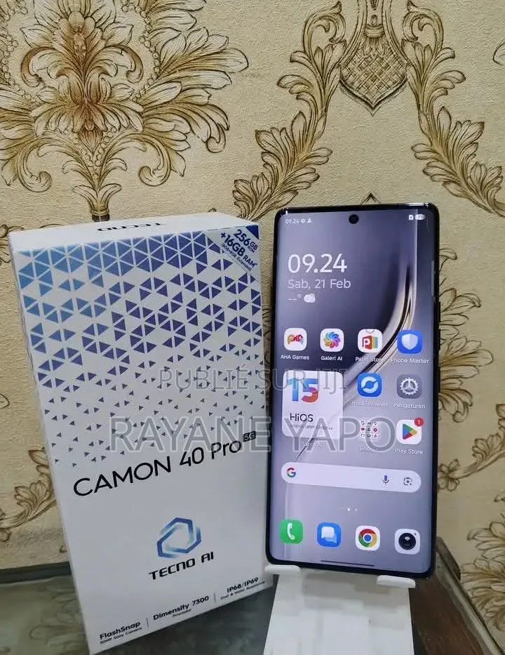 Nouveau Tecno Camon 40 256 GB Noir
