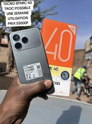 Nouveau Tecno Spark 40 256 GB Gris
