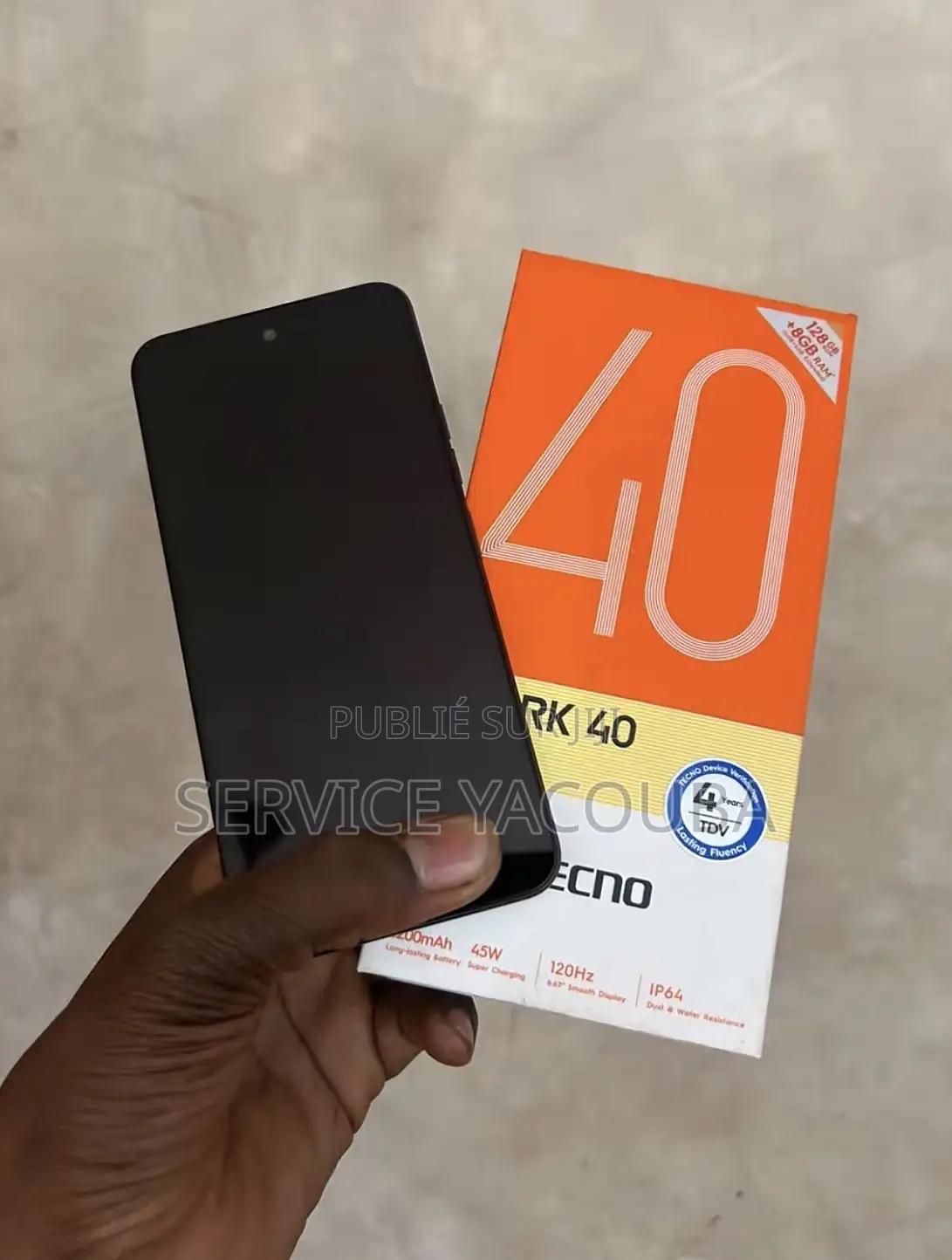 Nouveau Tecno Spark 40 256 GB Gris