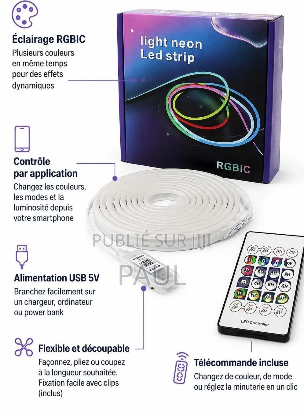 Kits Néon Usb 5m