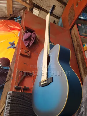 Guitare Acoustic Bleu Avec Sac