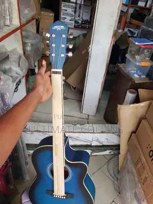 Guitare Acoustic Bleu Avec Sac