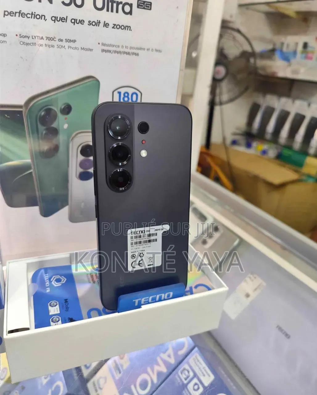 Tecno Camon 50 256 GB Noir