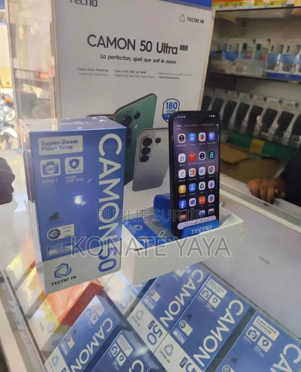 Tecno Camon 50 256 GB Noir