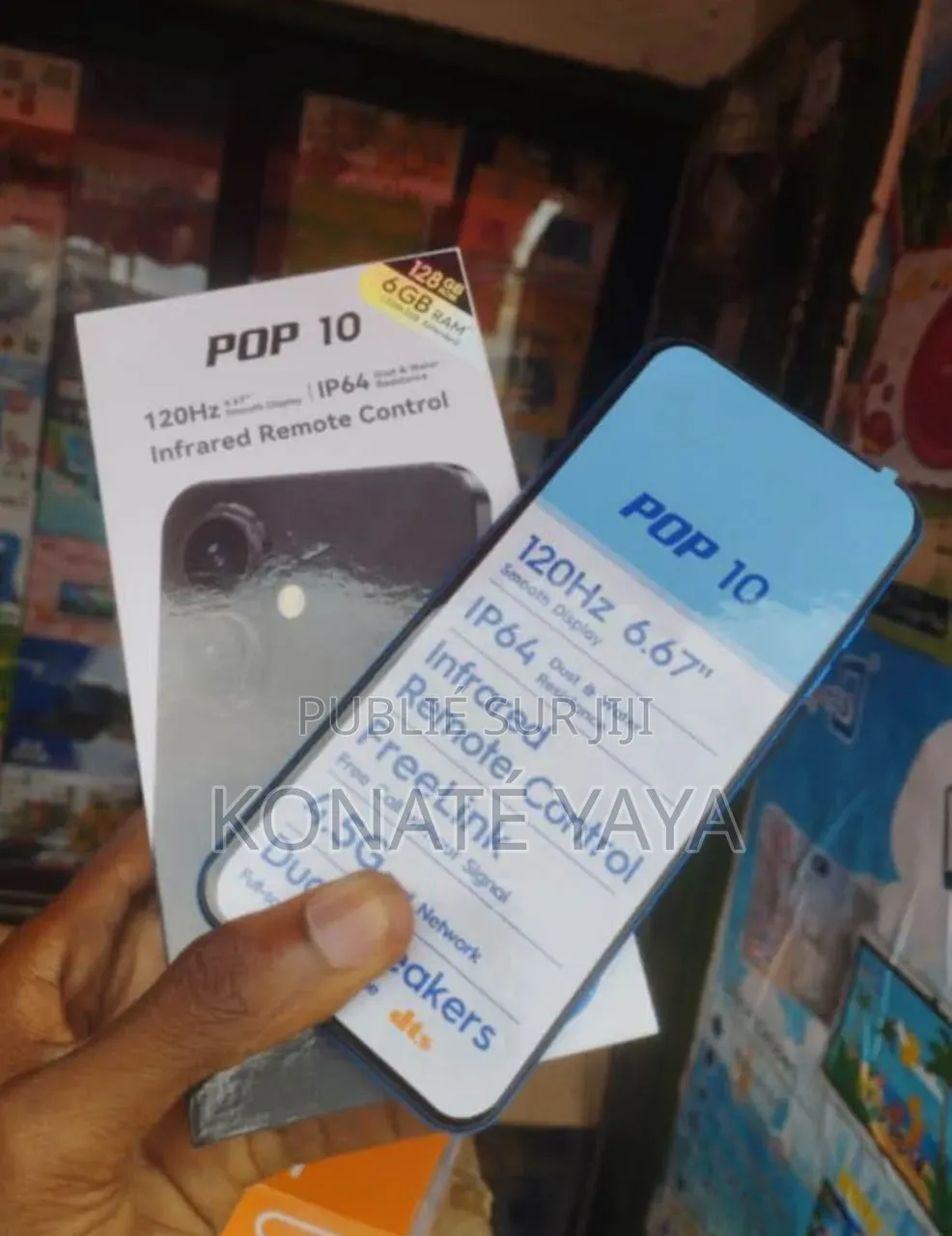 Tecno Pop 10 64 GB Noir
