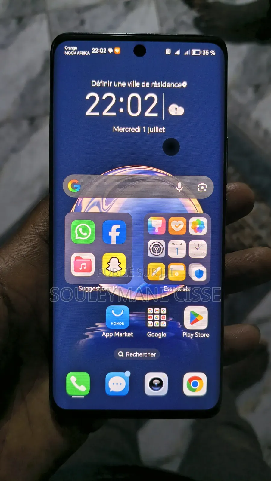 Honor 50 128 GB Noir