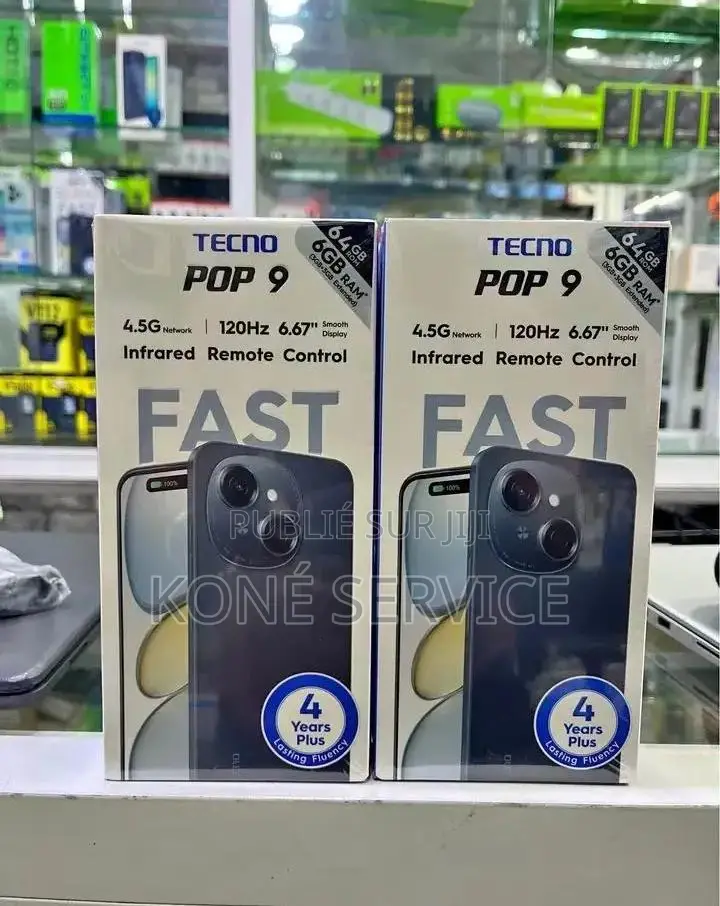 Nouveau Tecno Pop 9 128 GB Noir