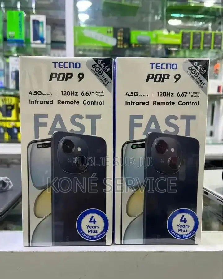 Nouveau Tecno Pop 9 128 GB Noir