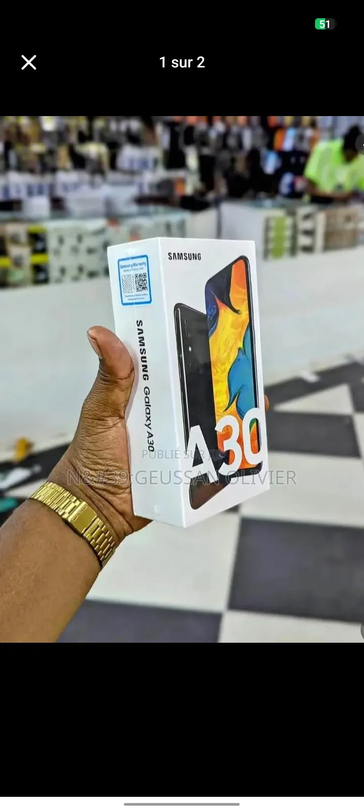 Nouveau Samsung Galaxy A30 64 GB Noir