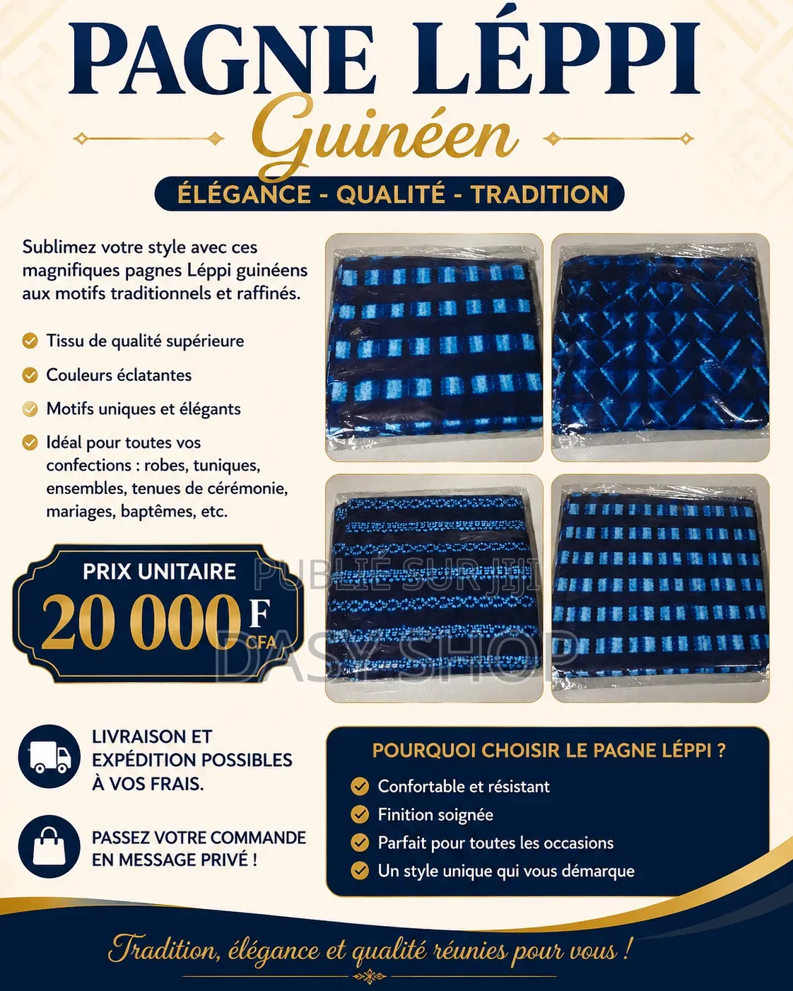 Pagnes Guinéen Le Leppi