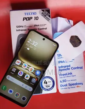 Nouveau Tecno Pop 10 128 GB Blanc