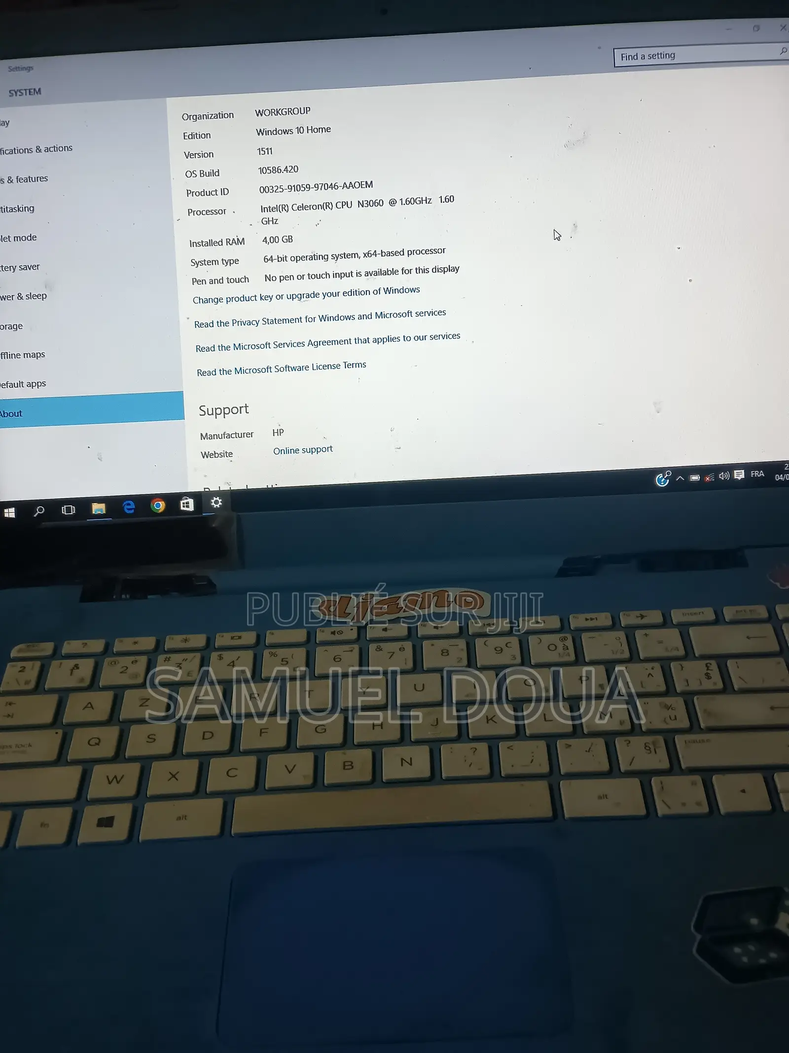 Ordinateur portable HP Stream Laptop 4GB Intel Celeron HDD 32GB