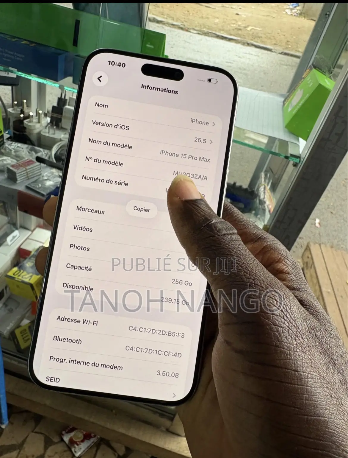 Nouveau Apple iPhone 15 Pro 256 GB Gris