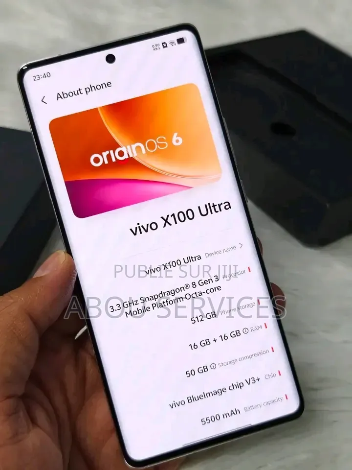 Nouveau Vivo X100 Ultra 512 GB Autre