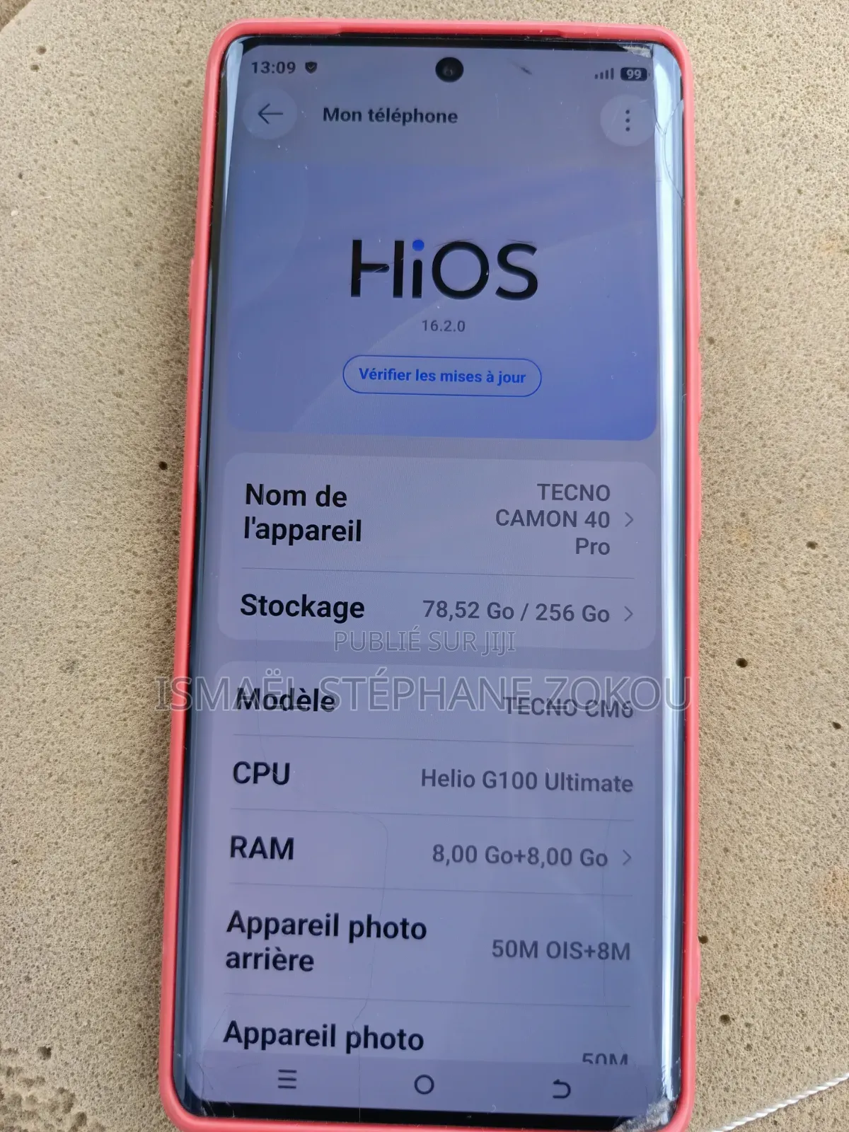 Nouveau Tecno Camon 40 256 GB Gris