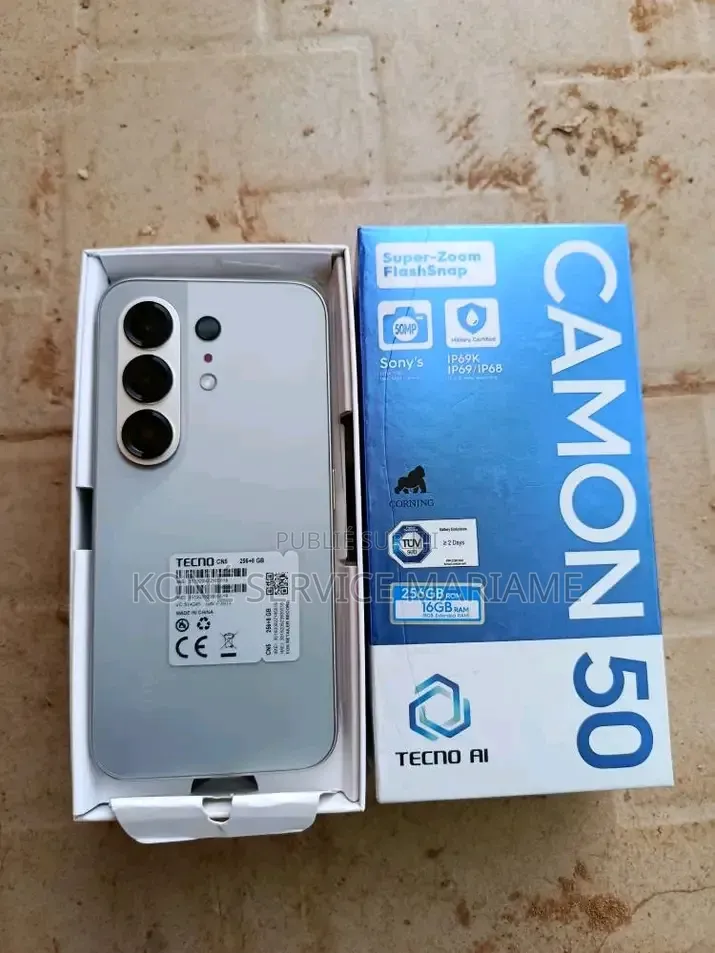 Nouveau Tecno Camon 50 Pro 256 GB Blanc