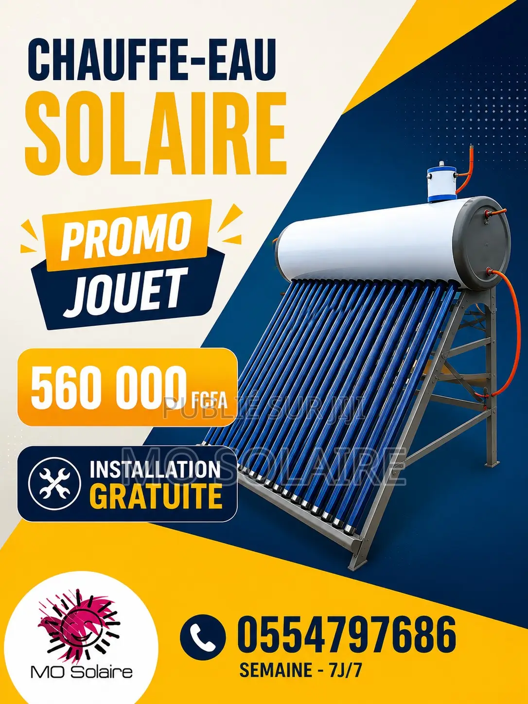 Vente De Chauffe-Eau Solaire en Côte d'Ivoire