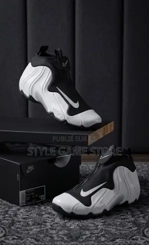 Nike Air Flightposite Black Cat Et White