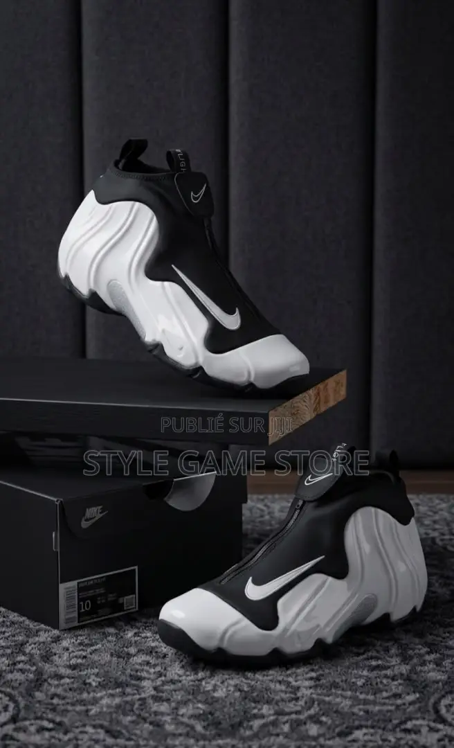 Nike Air Flightposite Black Cat Et White