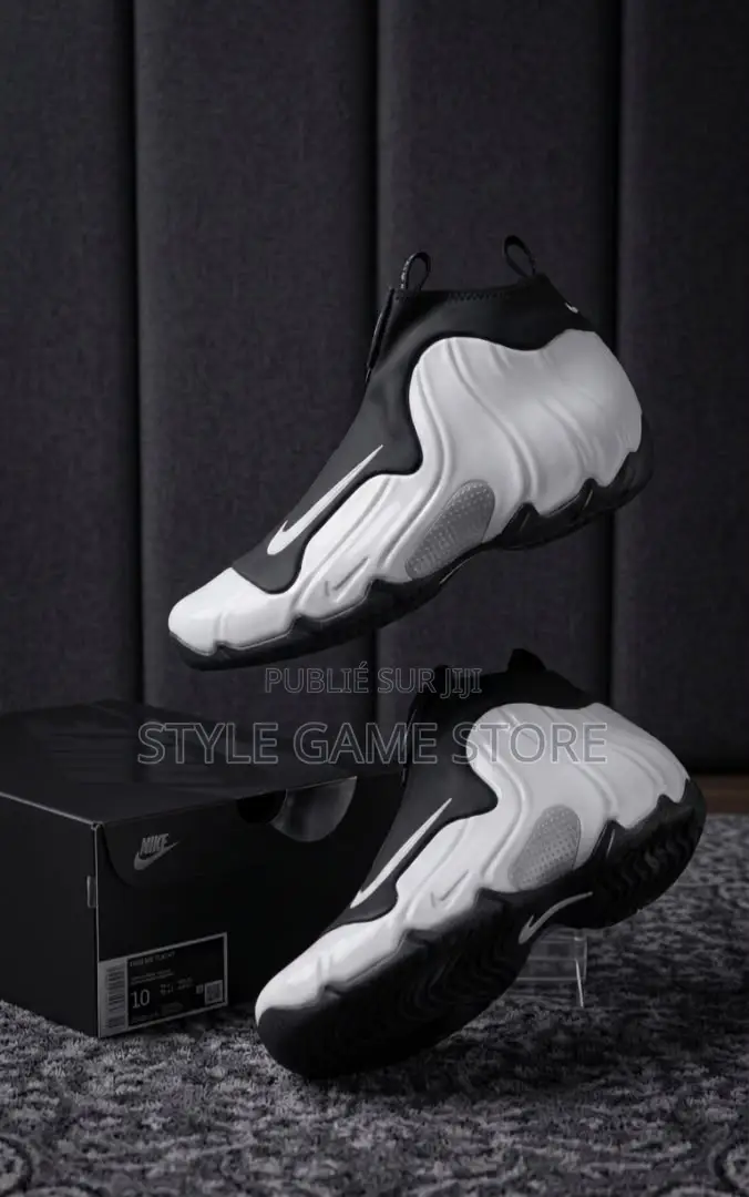 Nike Air Flightposite Black Cat Et White