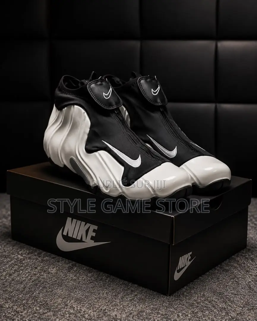 Nike Air Flightposite Black Cat Et White