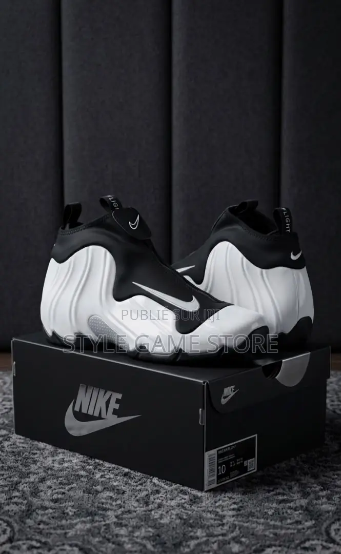 Nike Air Flightposite Black Cat Et White