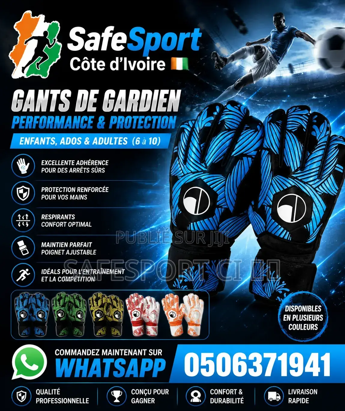 Gant De Gardien De Football