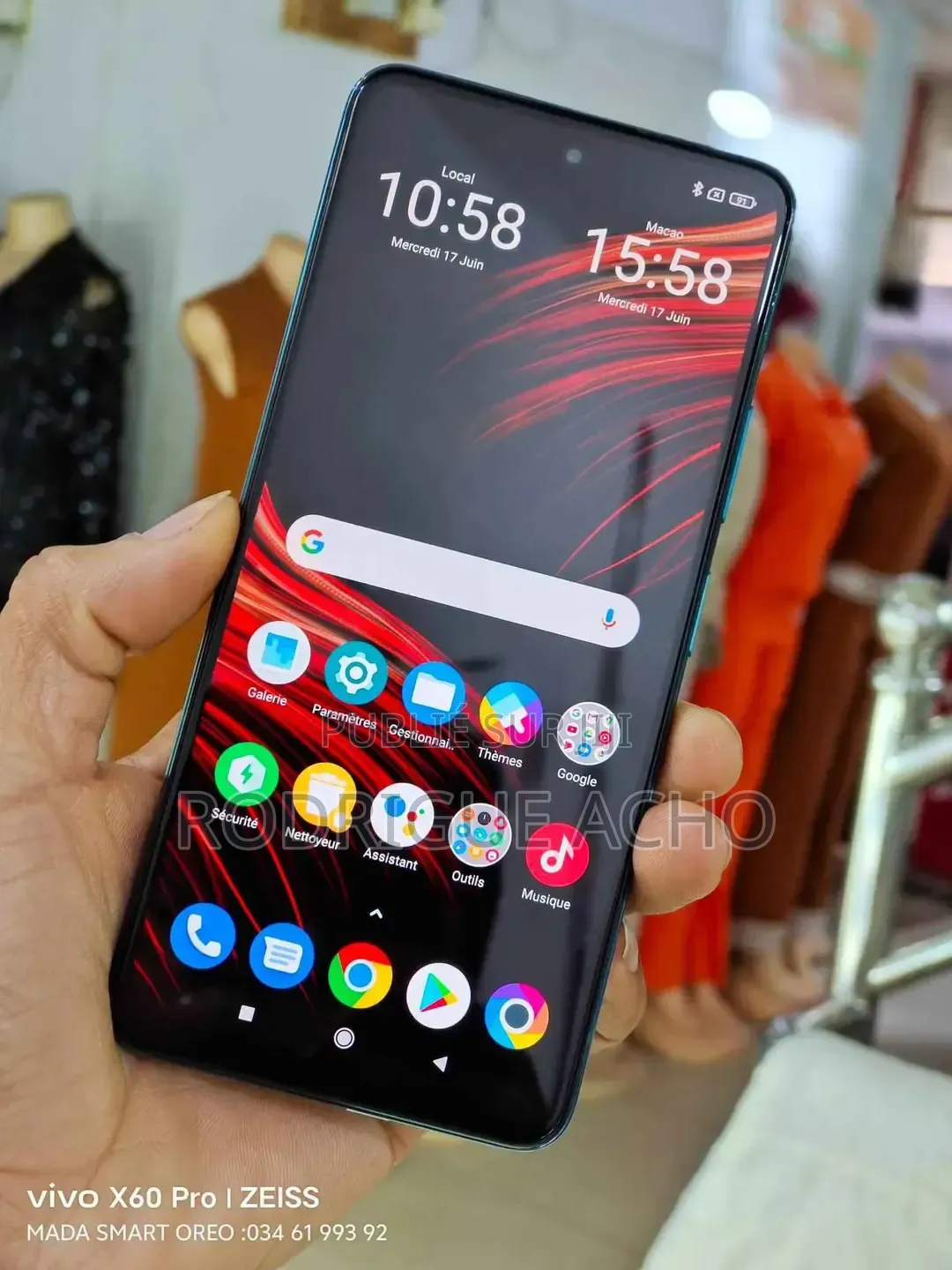 Nouveau Oppo F15 128 GB Bleu