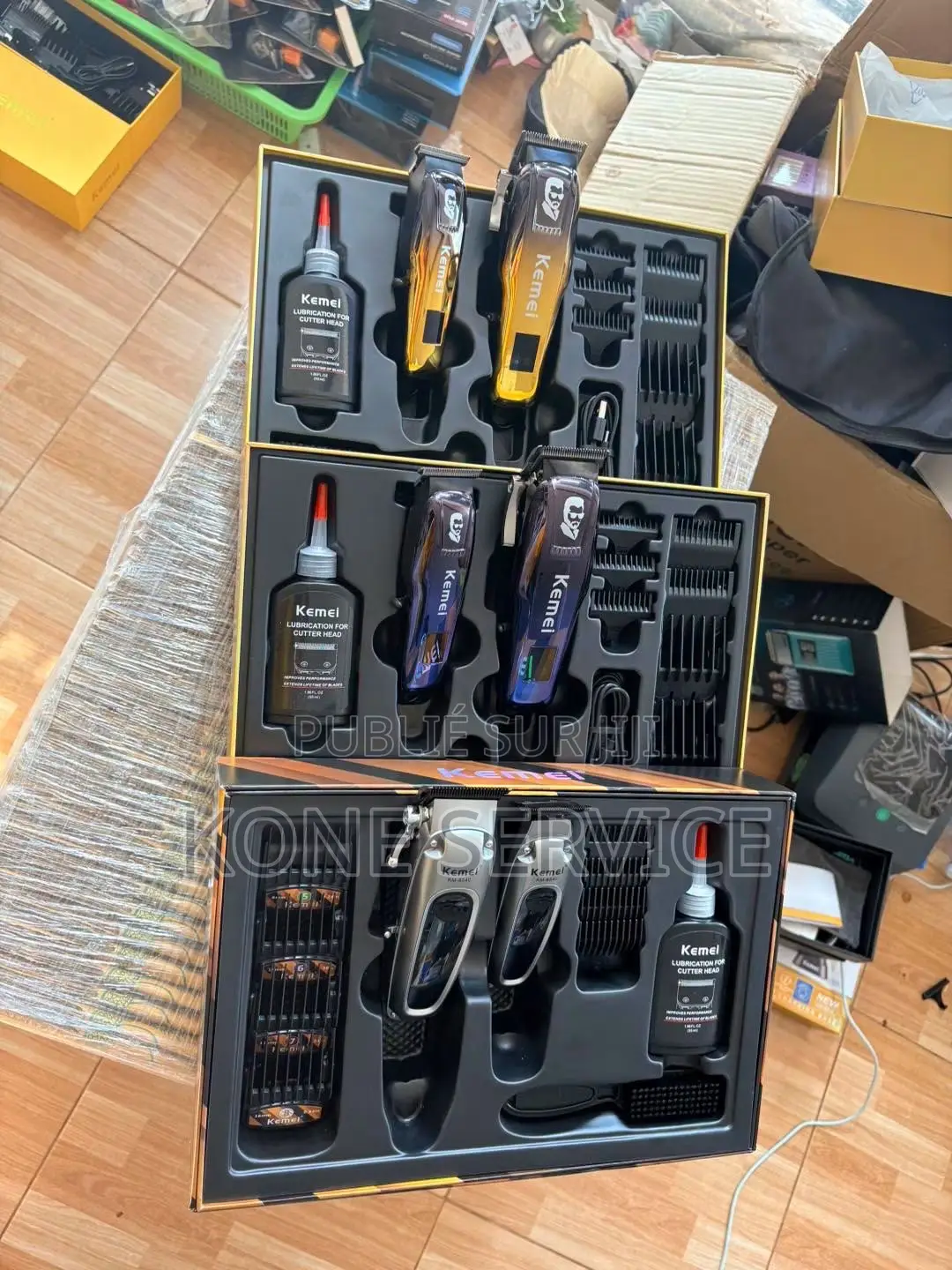 Kit De Tondeuses Professionnelles Kemei Rechargeable 2 en 1