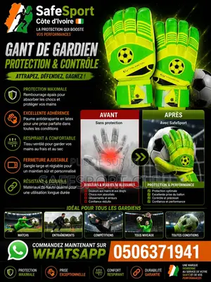 Gant De Gardien De Football