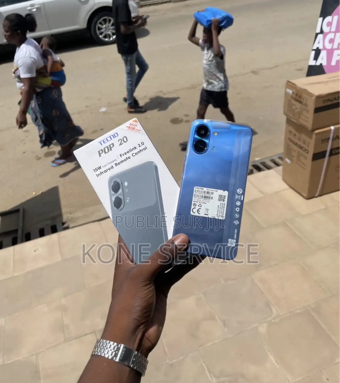 Nouveau Tecno Pop 20 128 GB Bleu