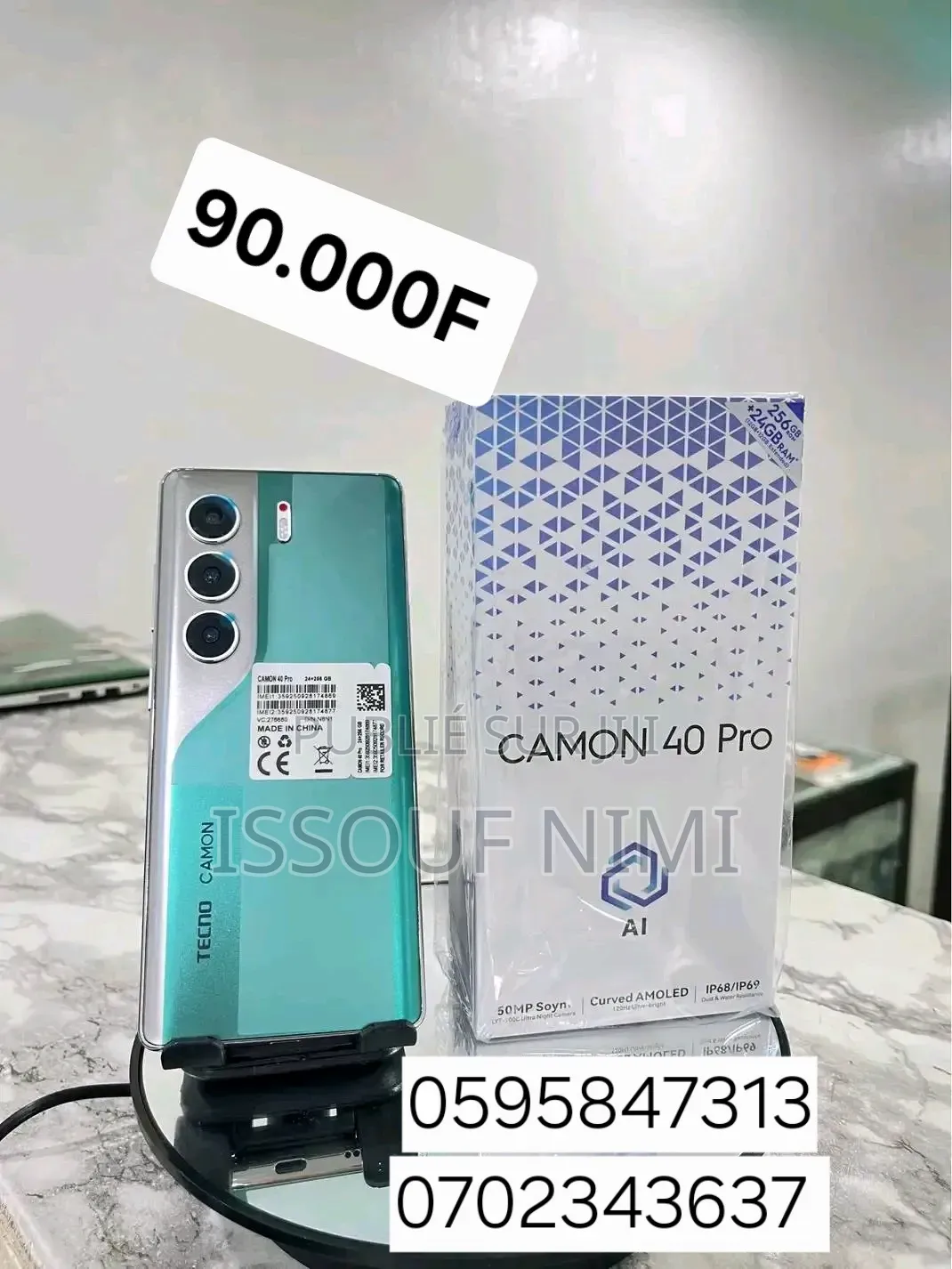 Nouveau Tecno Camon 40 Pro 4G 256 GB Autre
