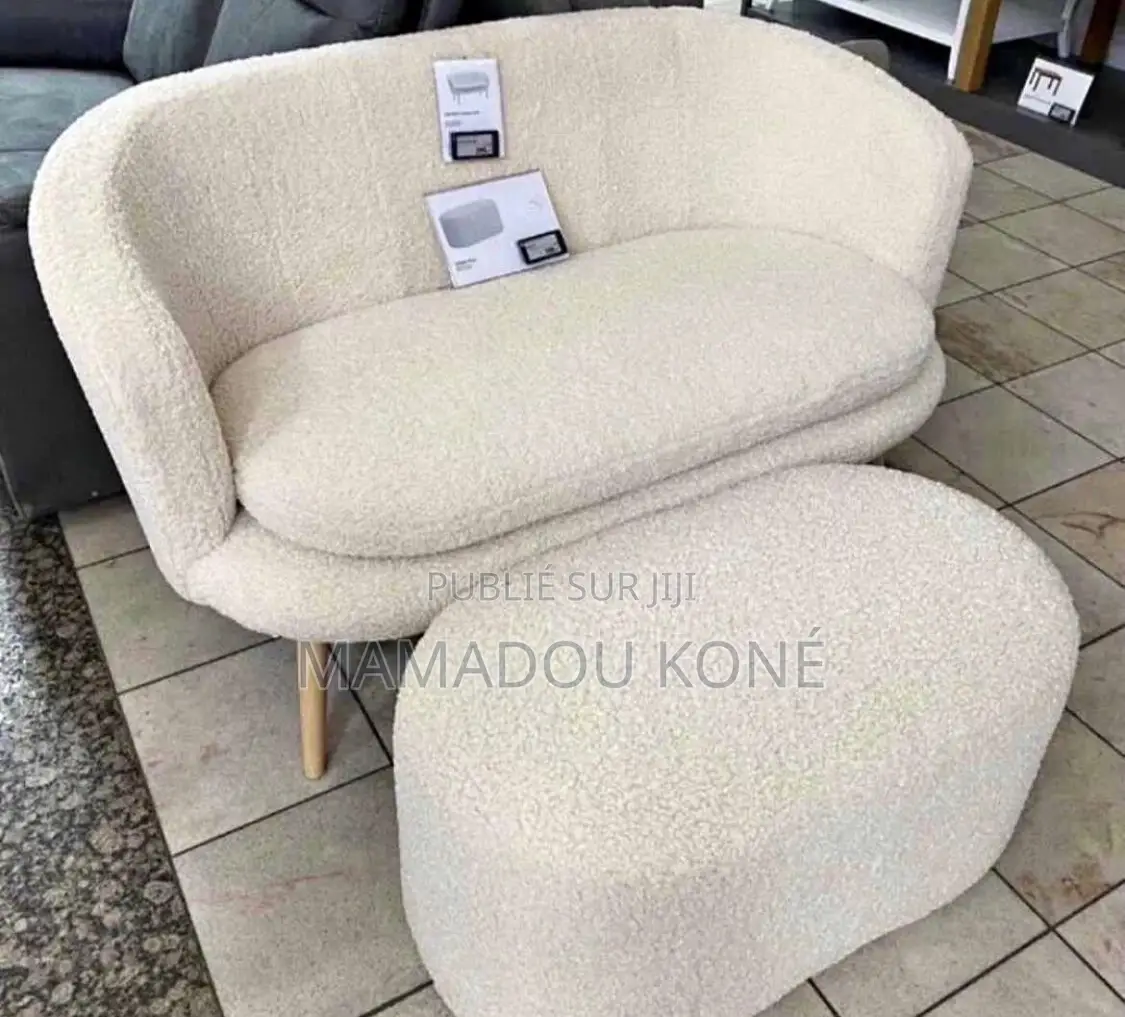 Fauteuil+Pouf Disponible