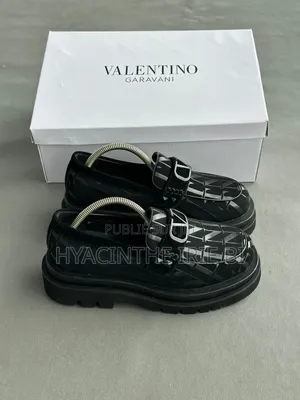  Valentino Moccassin Grosse Semelle Authentique Original Quali