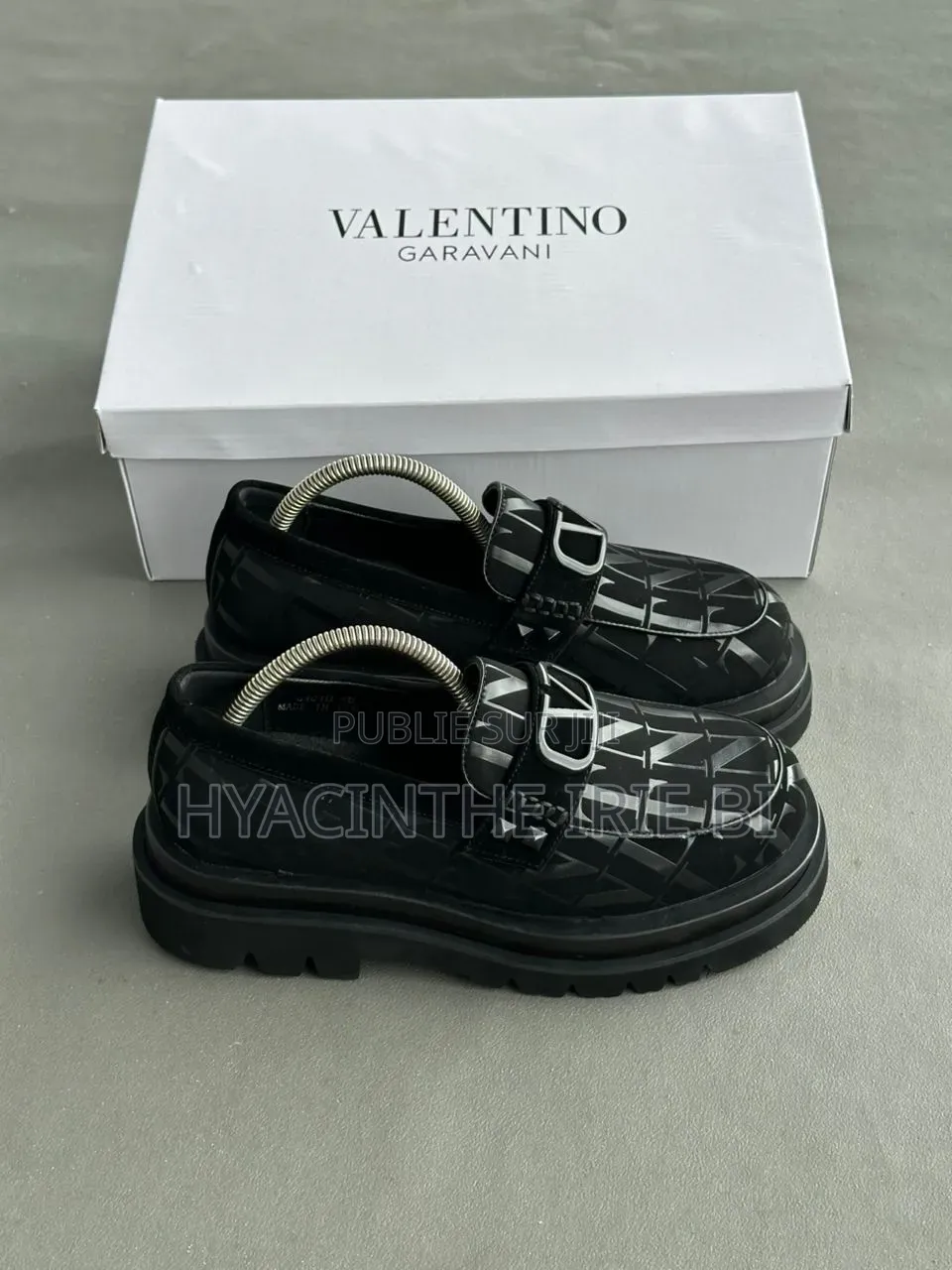  Valentino Moccassin Grosse Semelle Authentique Original Quali