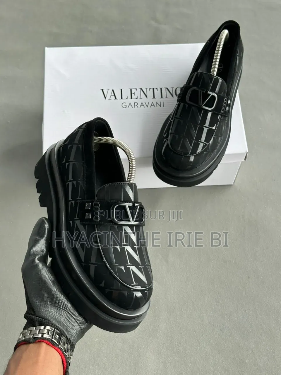  Valentino Moccassin Grosse Semelle Authentique Original Quali