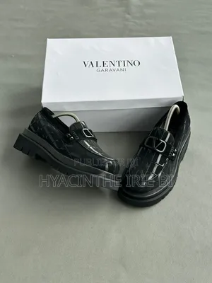  Valentino Moccassin Grosse Semelle Authentique Original Quali